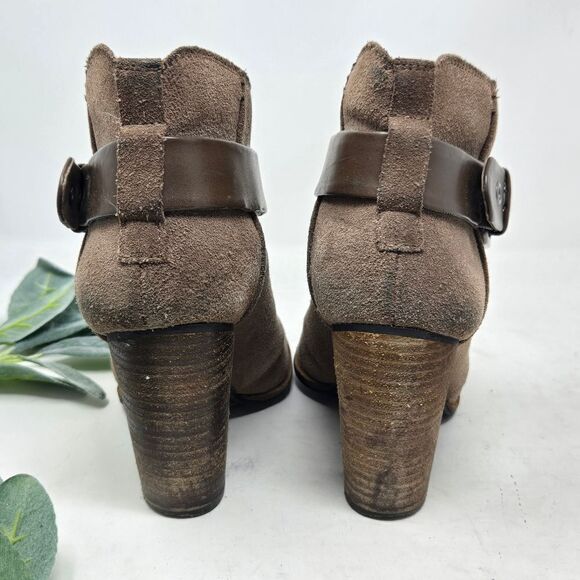 BCBG Paris Kerinax Women's Beige Buckle Ankle Boots Booties Size 6.5M - Picture 6 of 11